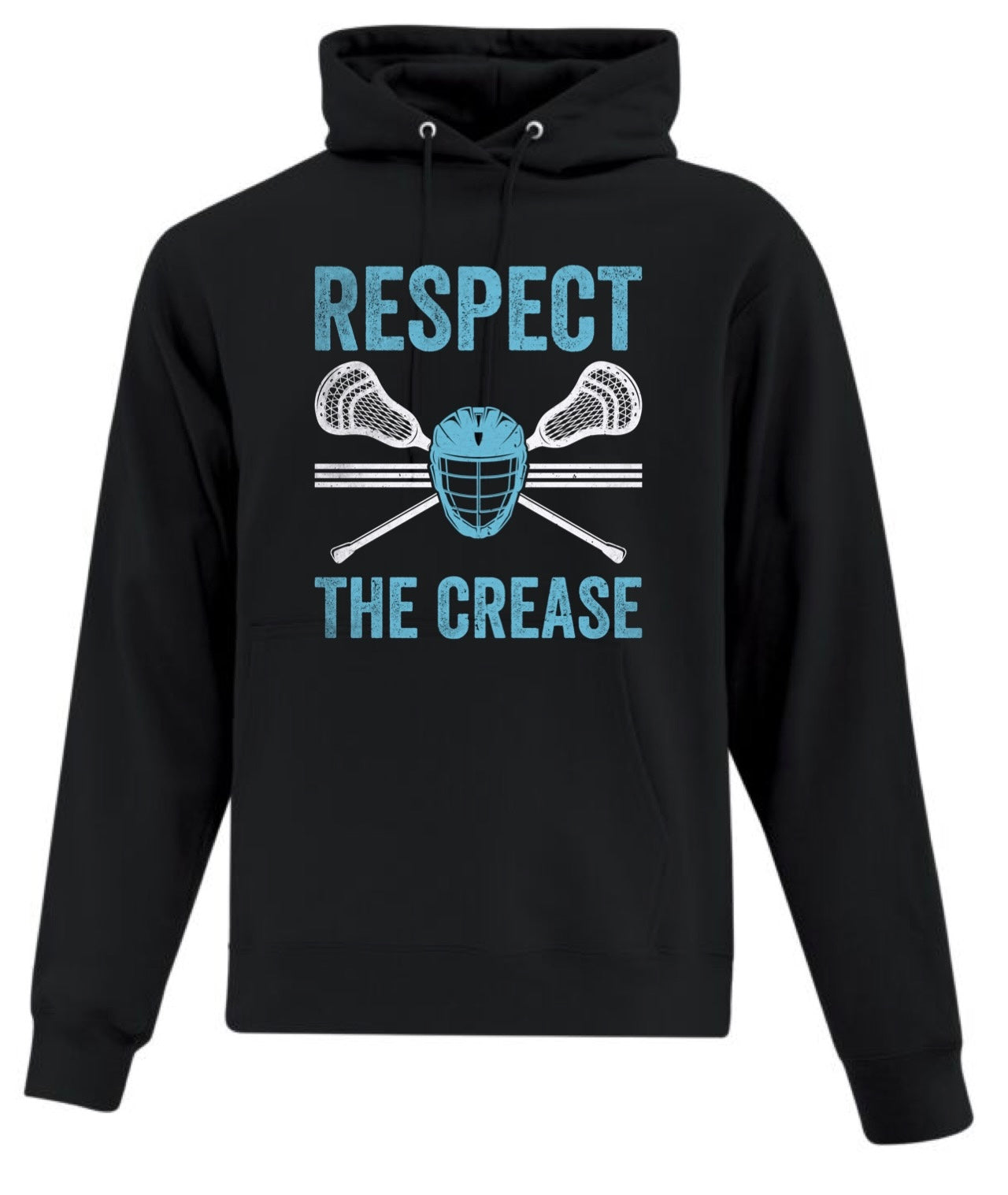 Respect the crease lacrosse hoodie