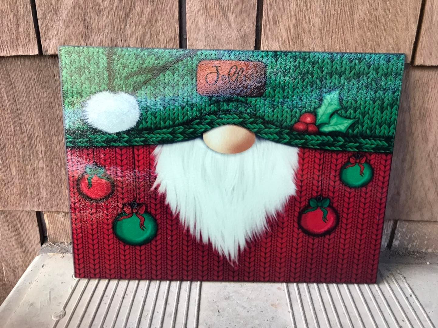 Christmas Gnome cutting board