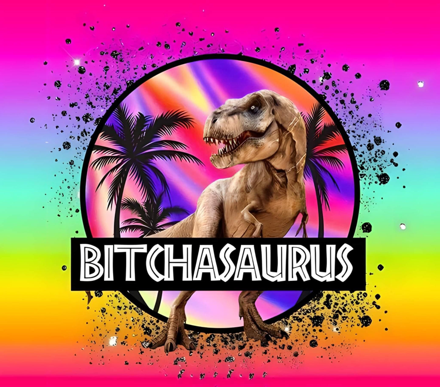 Bitchasaurus water bottle