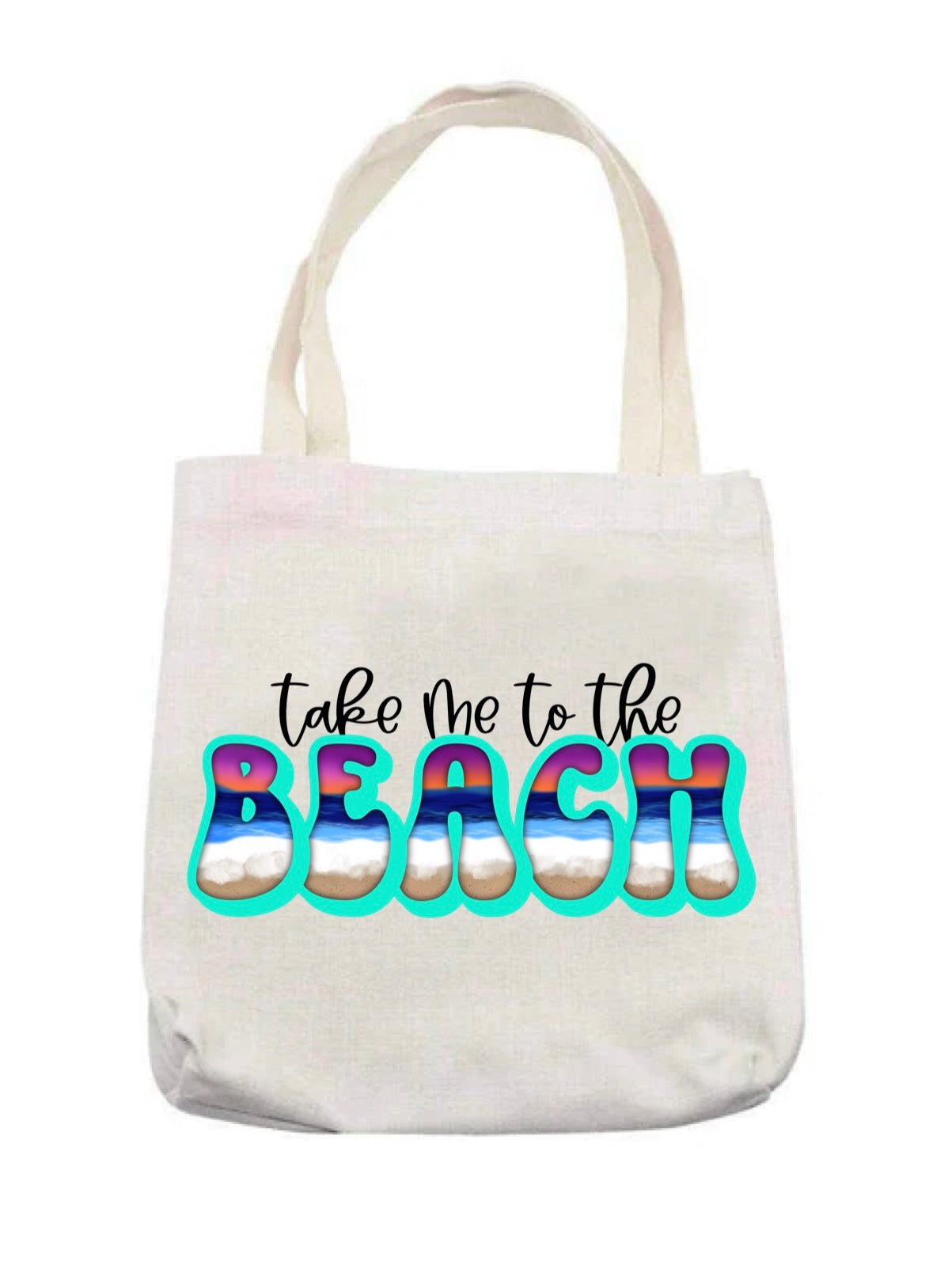 Take me to the beach tote bag