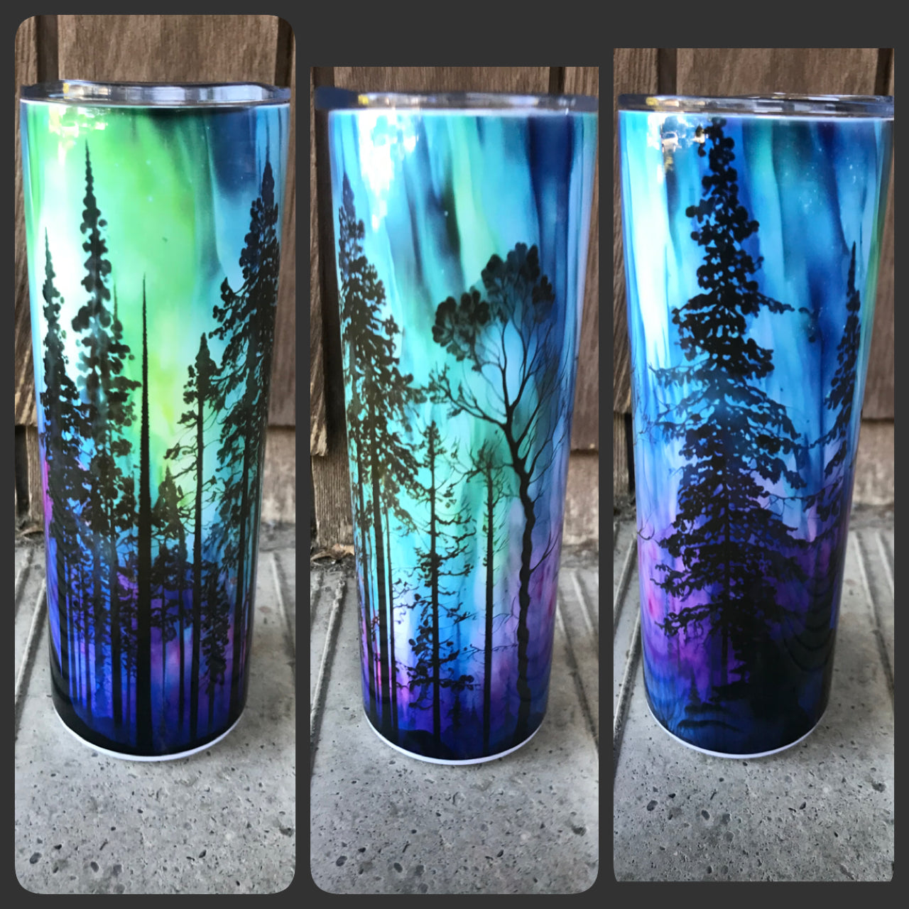 Northern lights tumbler