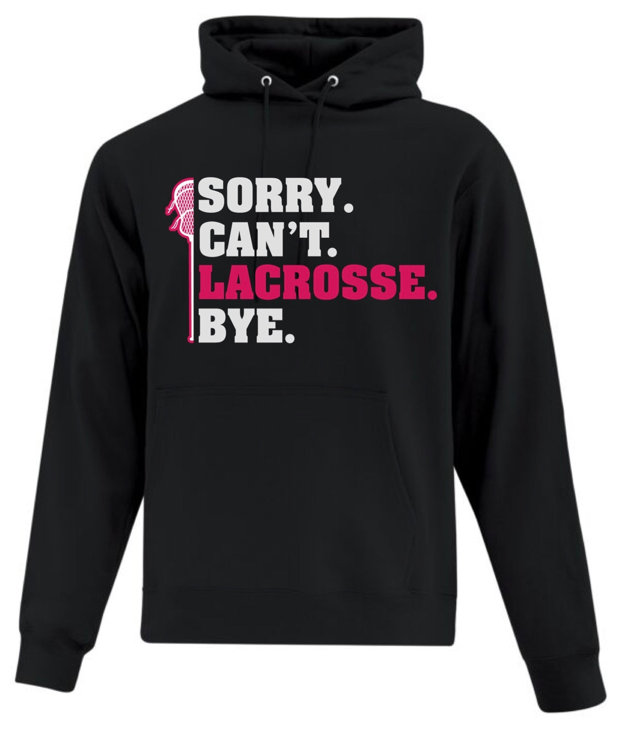 Sorry can’t lacrosse bye pink lettering