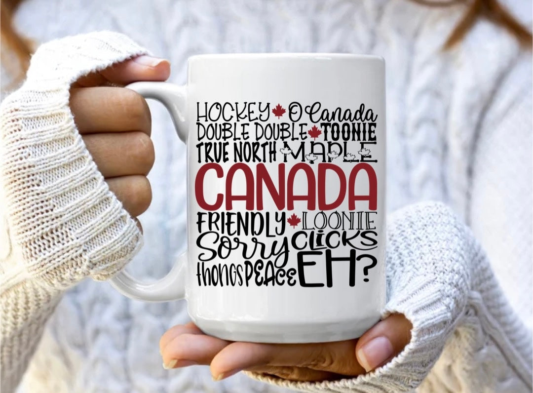 Canada words set of 4
