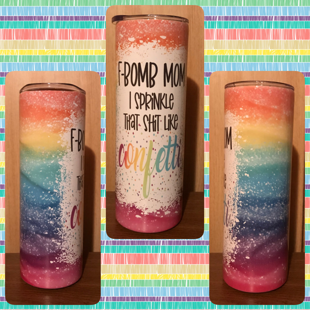 F Bomb Mom tumbler