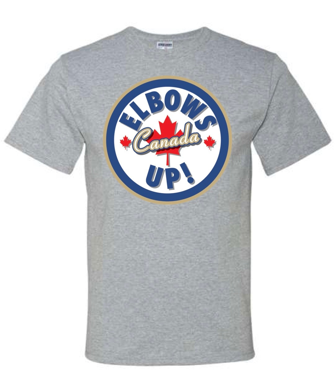 Elbows up hockey style