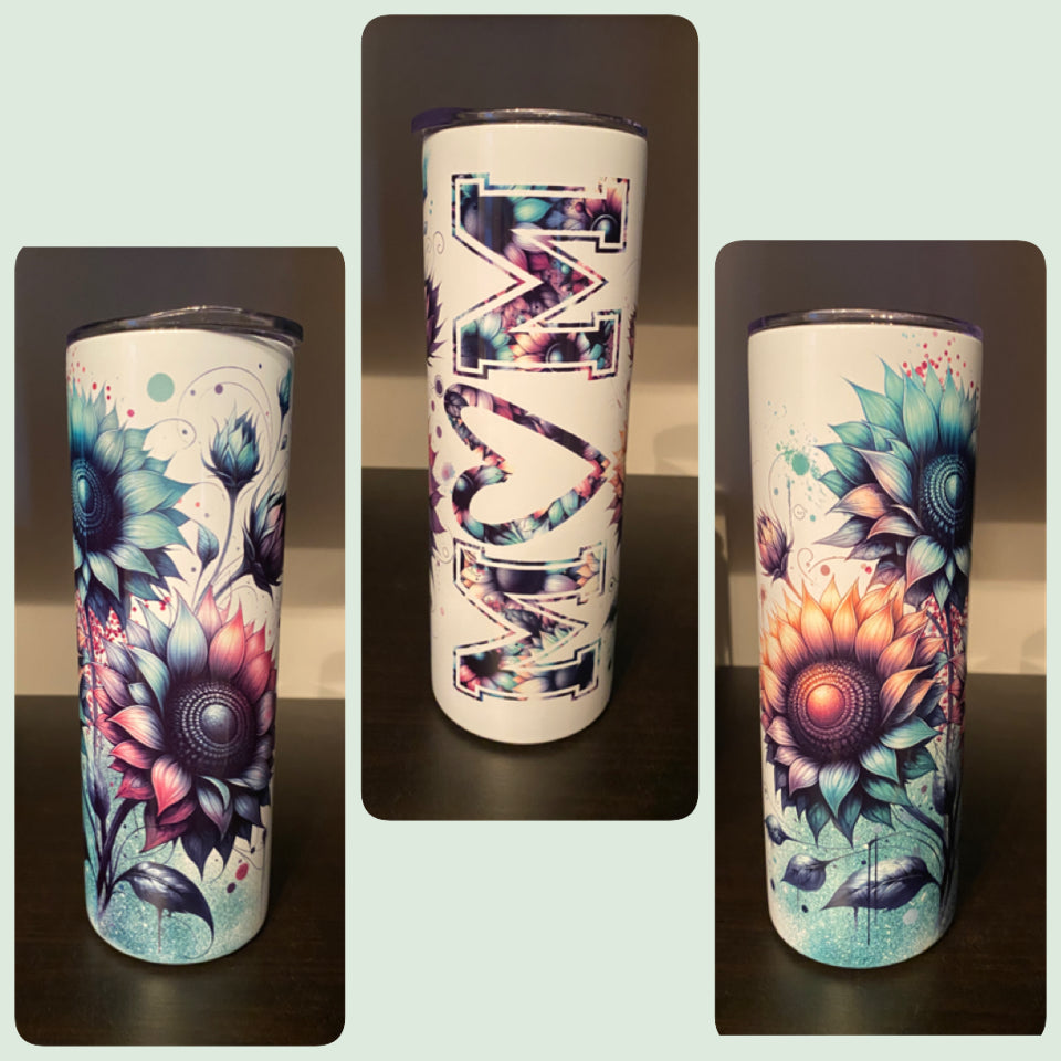 Mom Floral tumbler