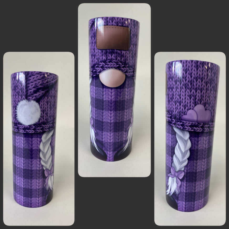 Purple Gnome Tumbler