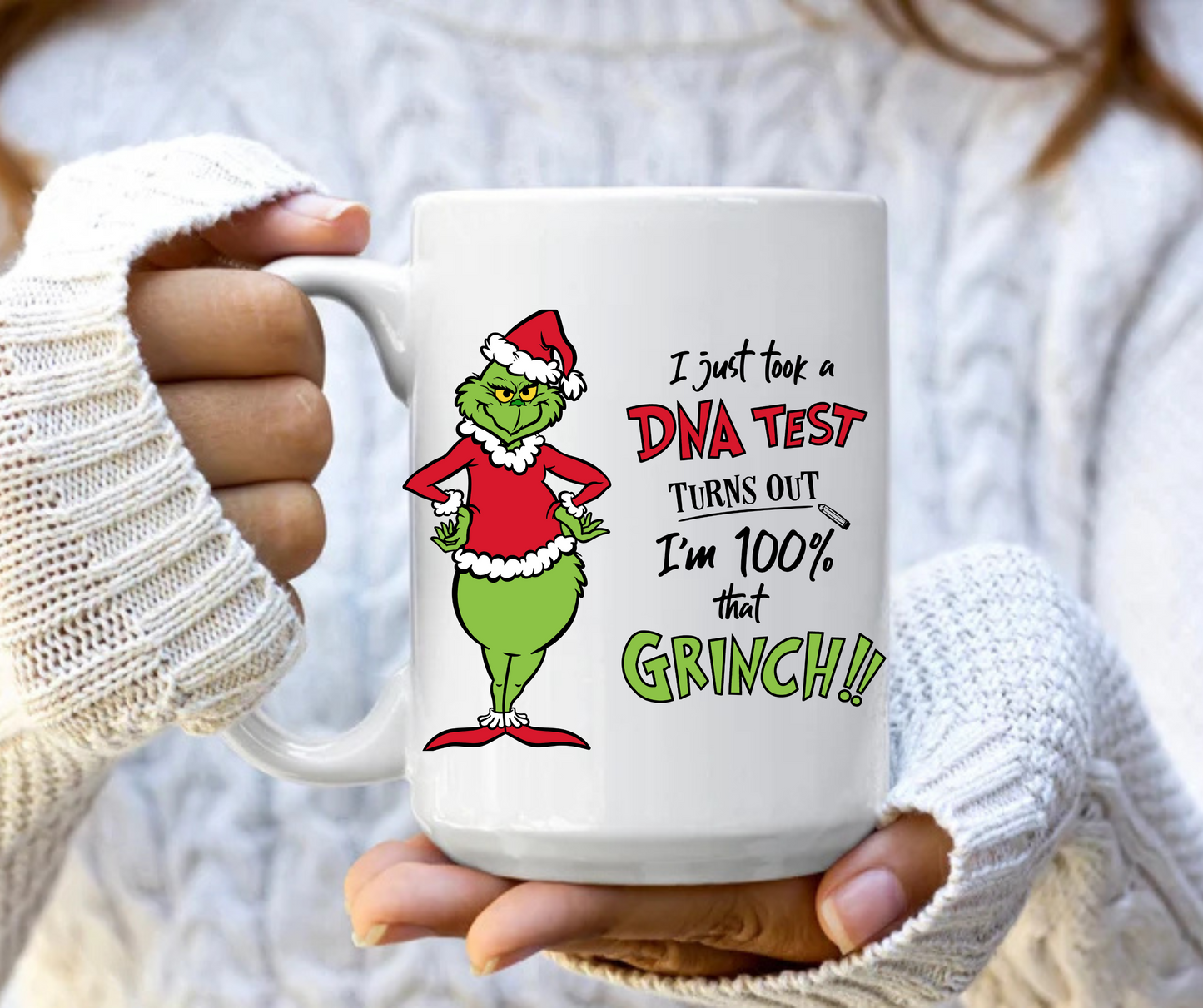 dna test 100% that grinch mug