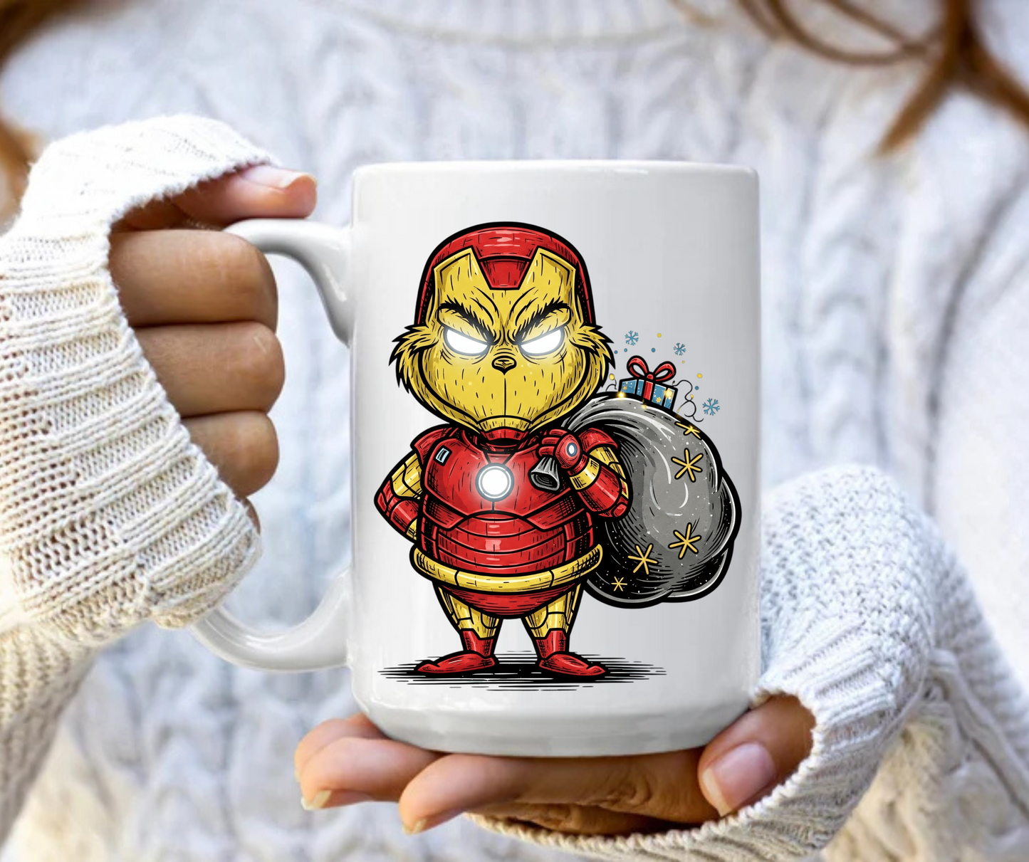 Grinch superhero 2 mug