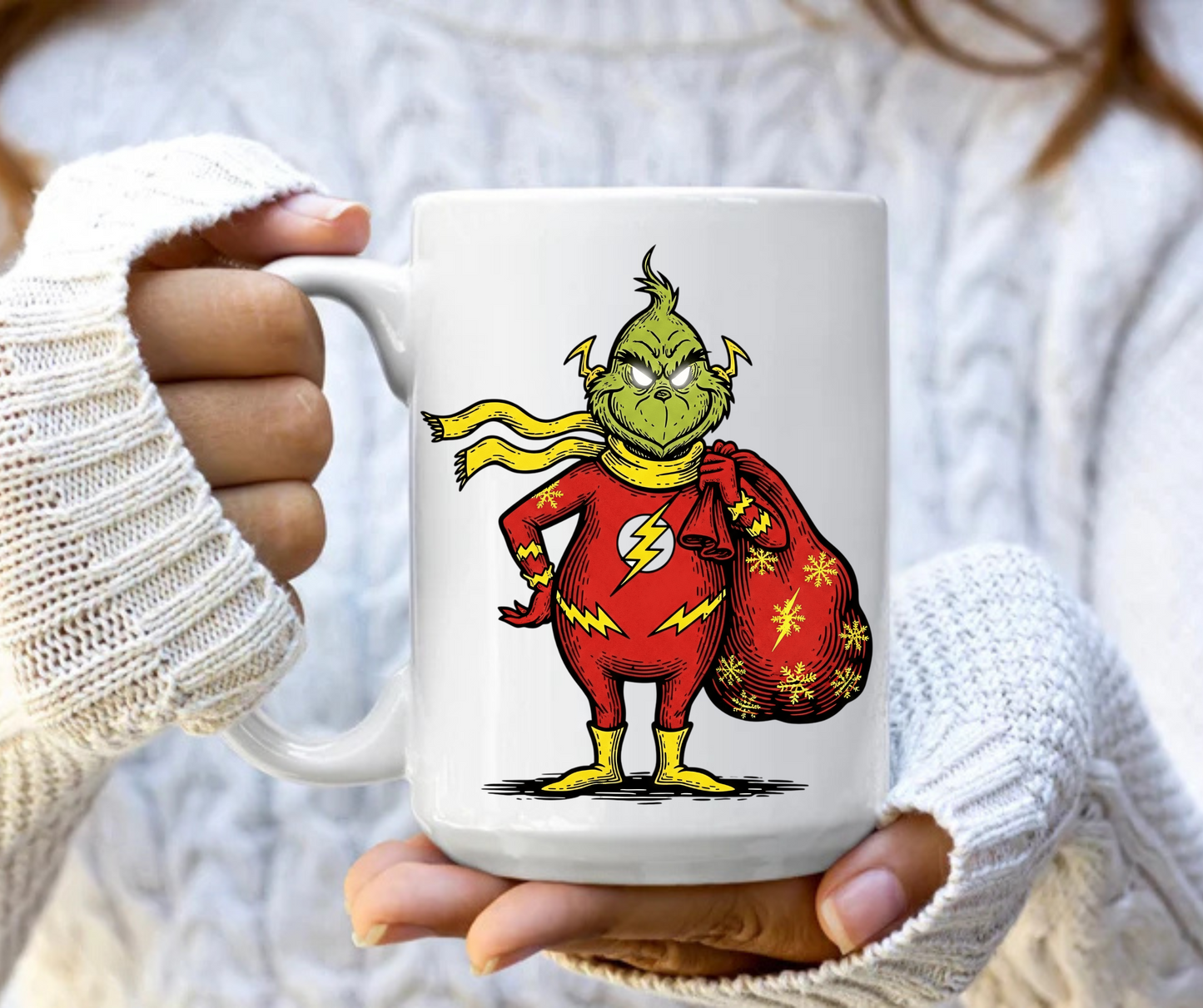 Grinch superhero 4 mug