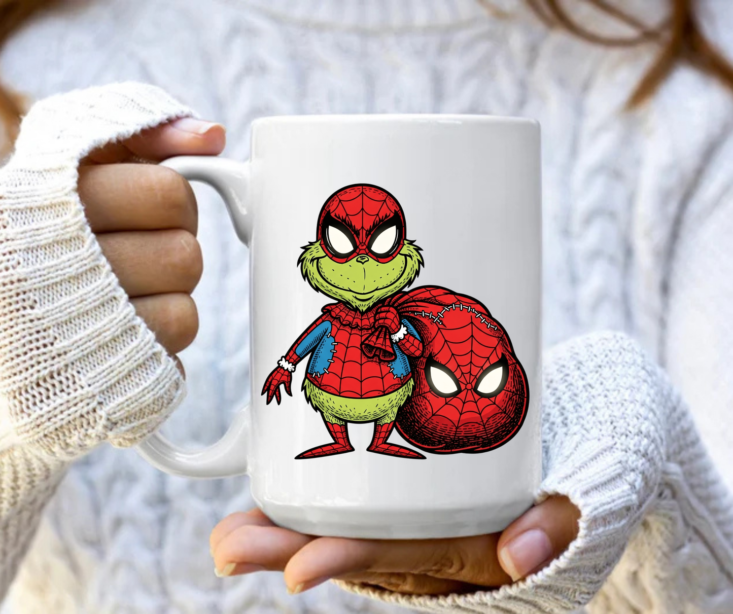 Grinch superhero 5 mug