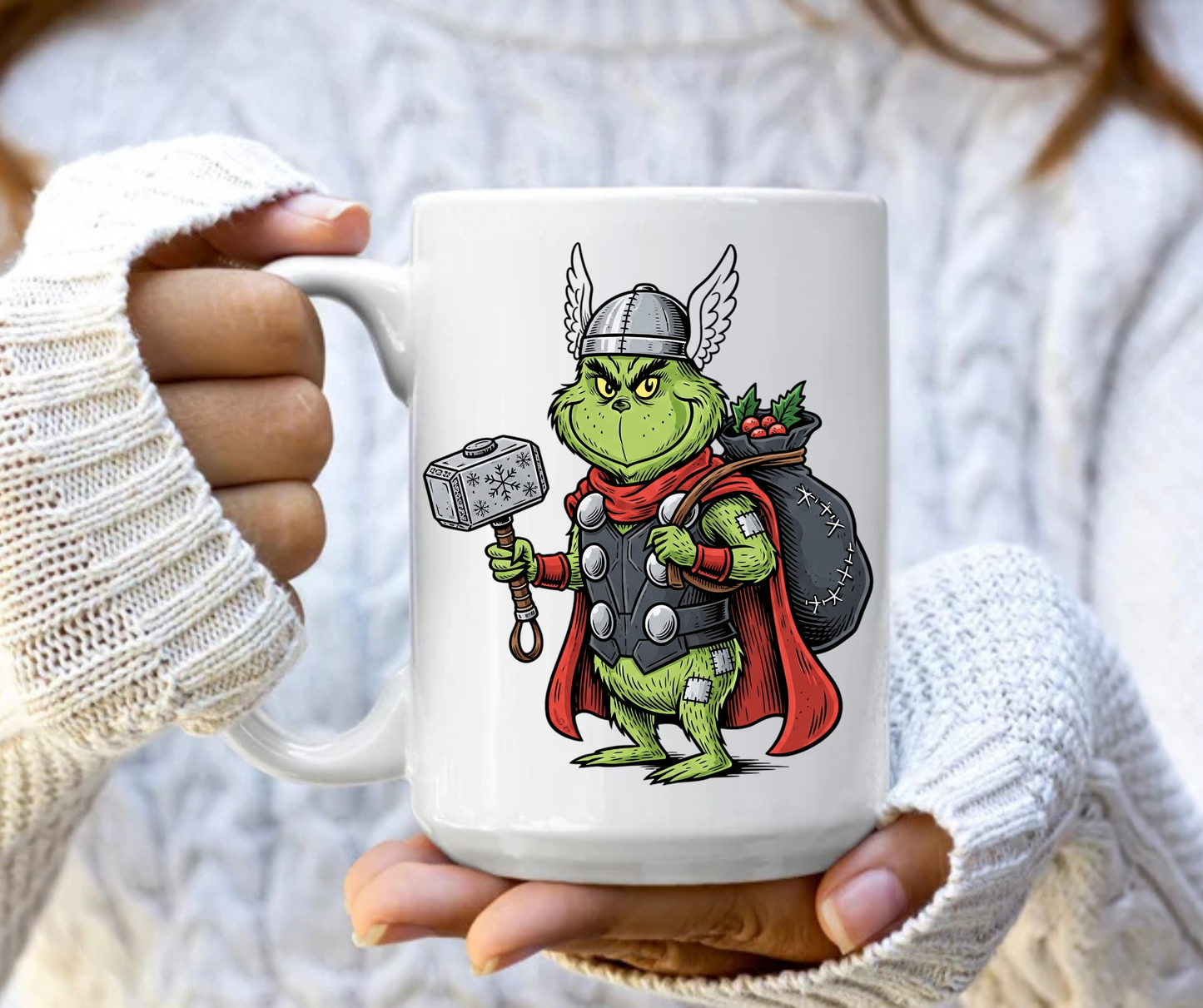 Grinch superhero 6 mug