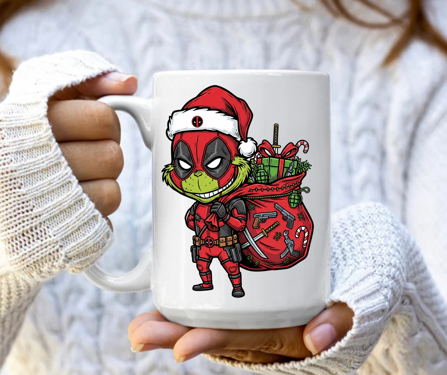 Grinch superhero 11 mug