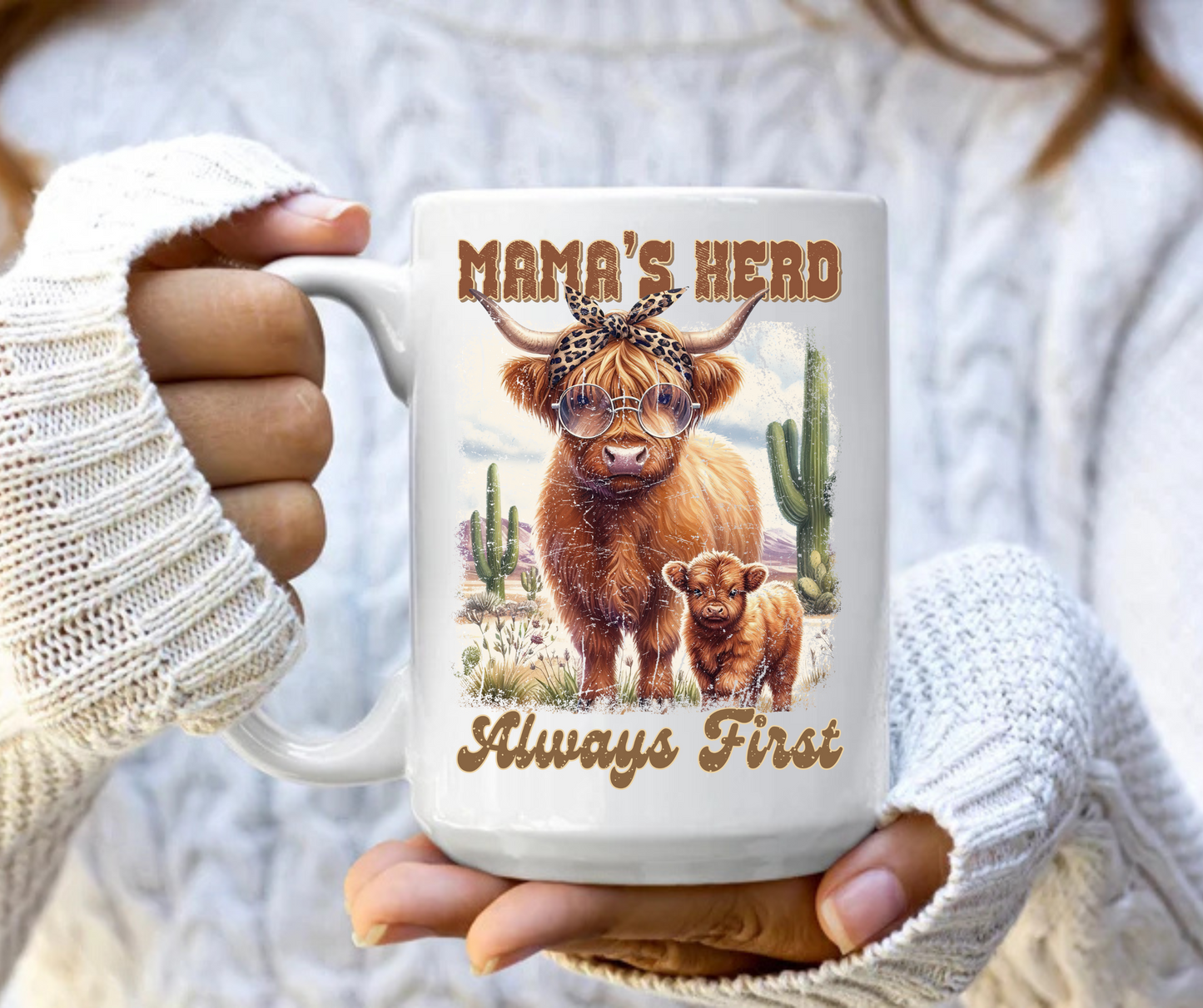 Mama's herd always first mug