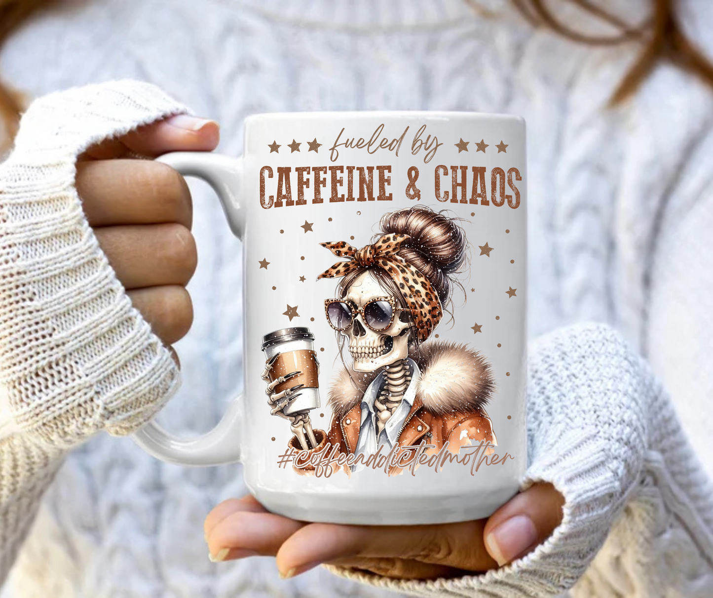 Fueled by caffeine and chaos mug