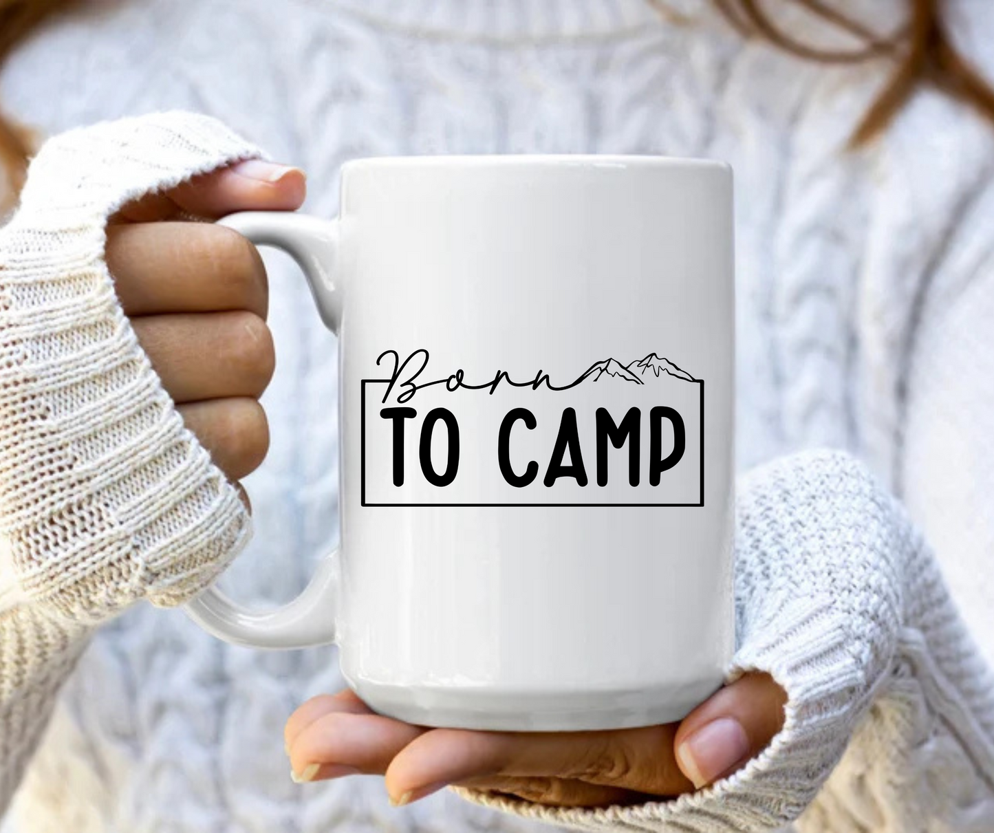 Born to camp mug