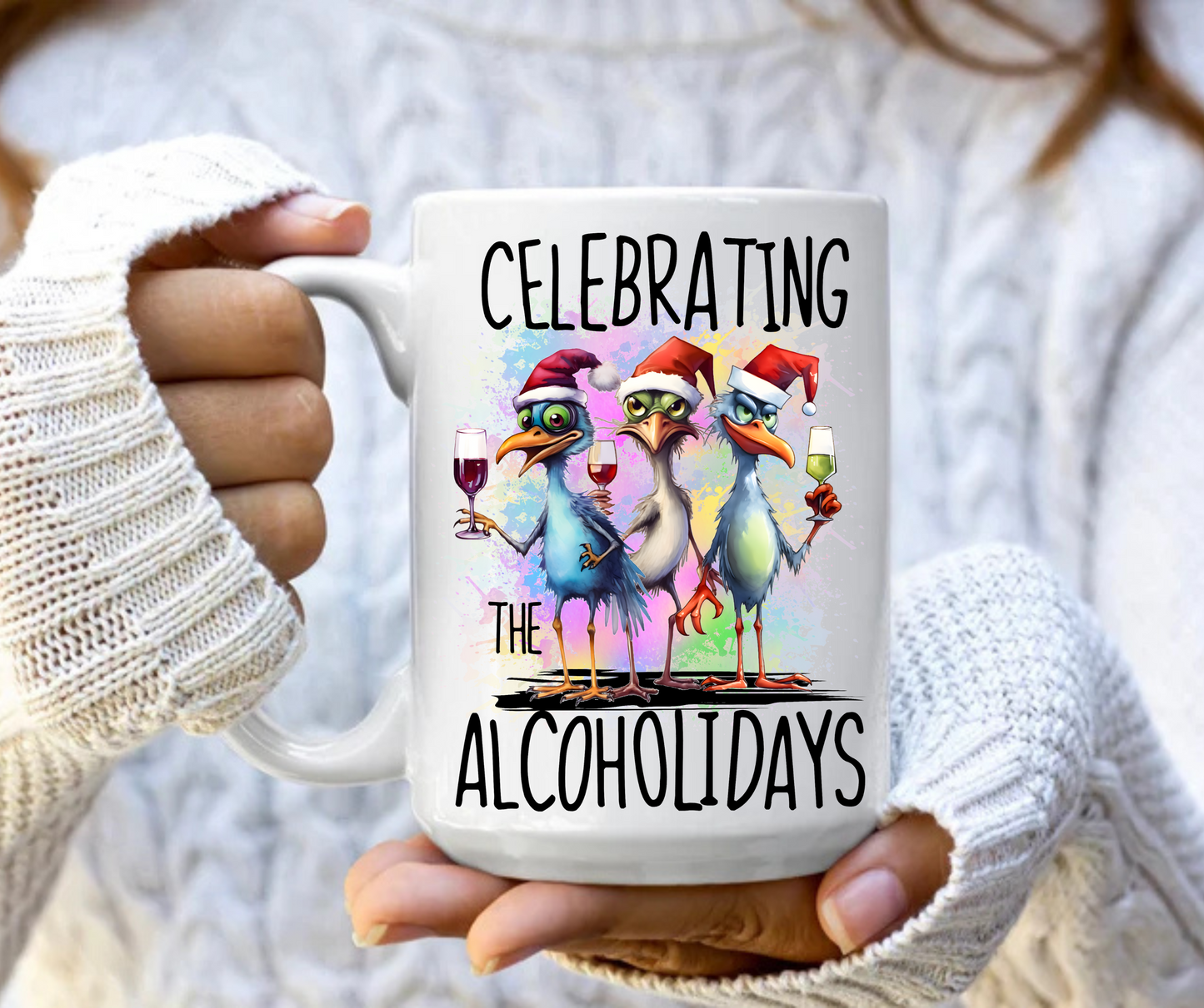 Celebrating the alcoholidays mug