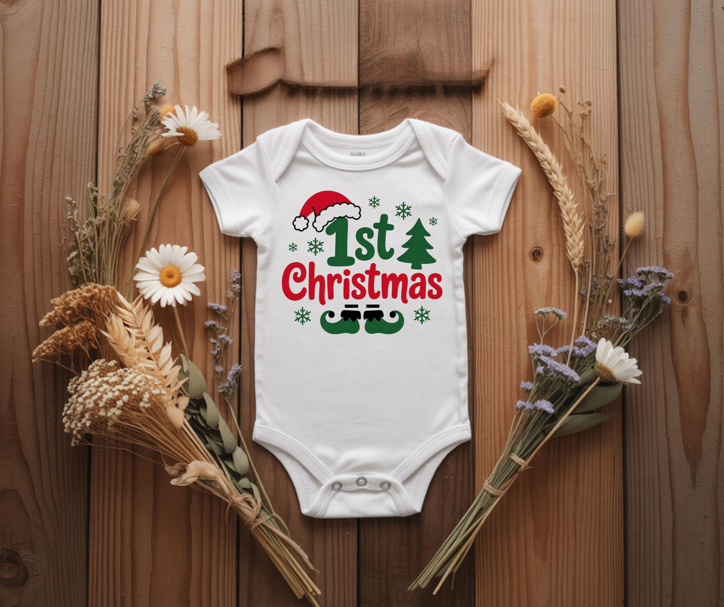 1st Christmas Elf onesie