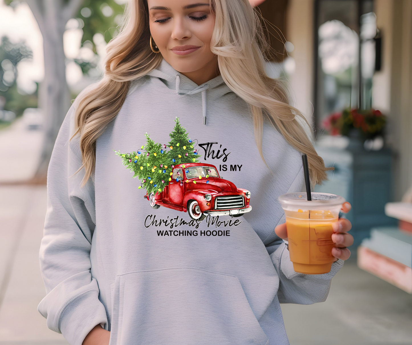 Christmas movie watching hoodie