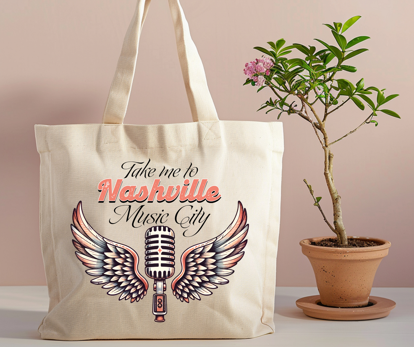 Take me to Nashville tote bag