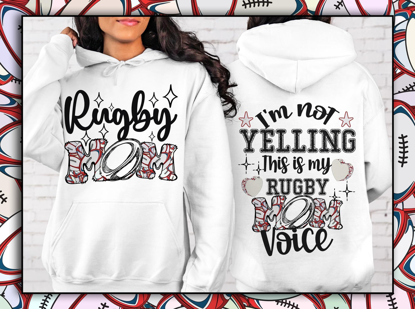Rugby Mom Hoodie