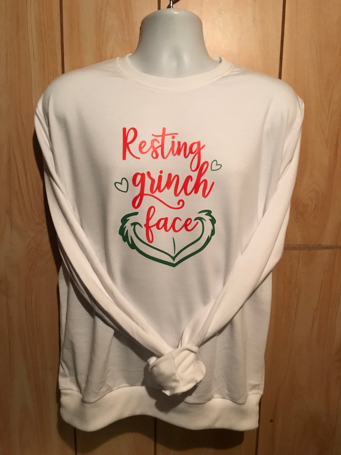 Resting grinch face crewneck