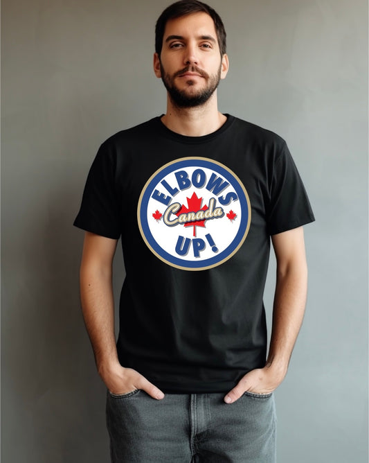 Elbows up hockey style