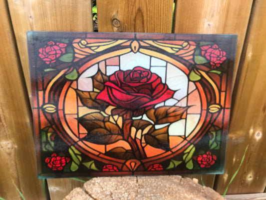 Rose cutting board