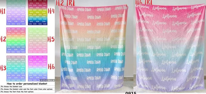 Personalized Blanket Pre order