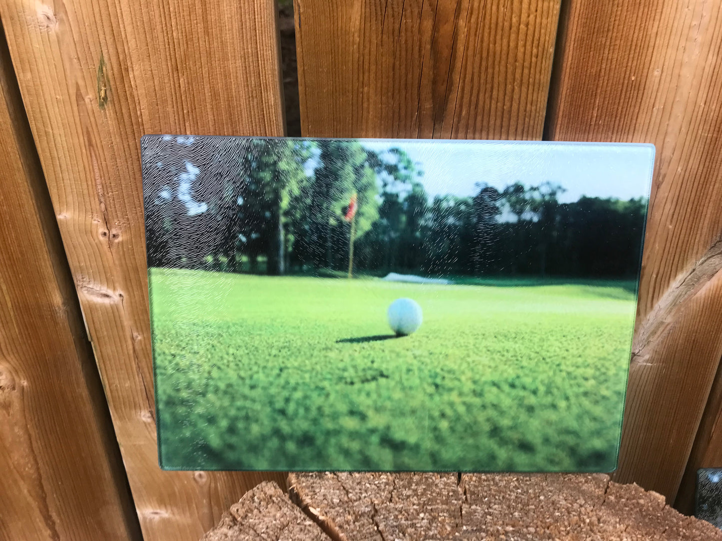 Golf course cutting board