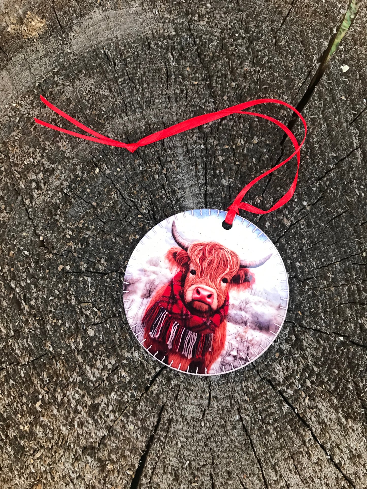 Highland cow ornament