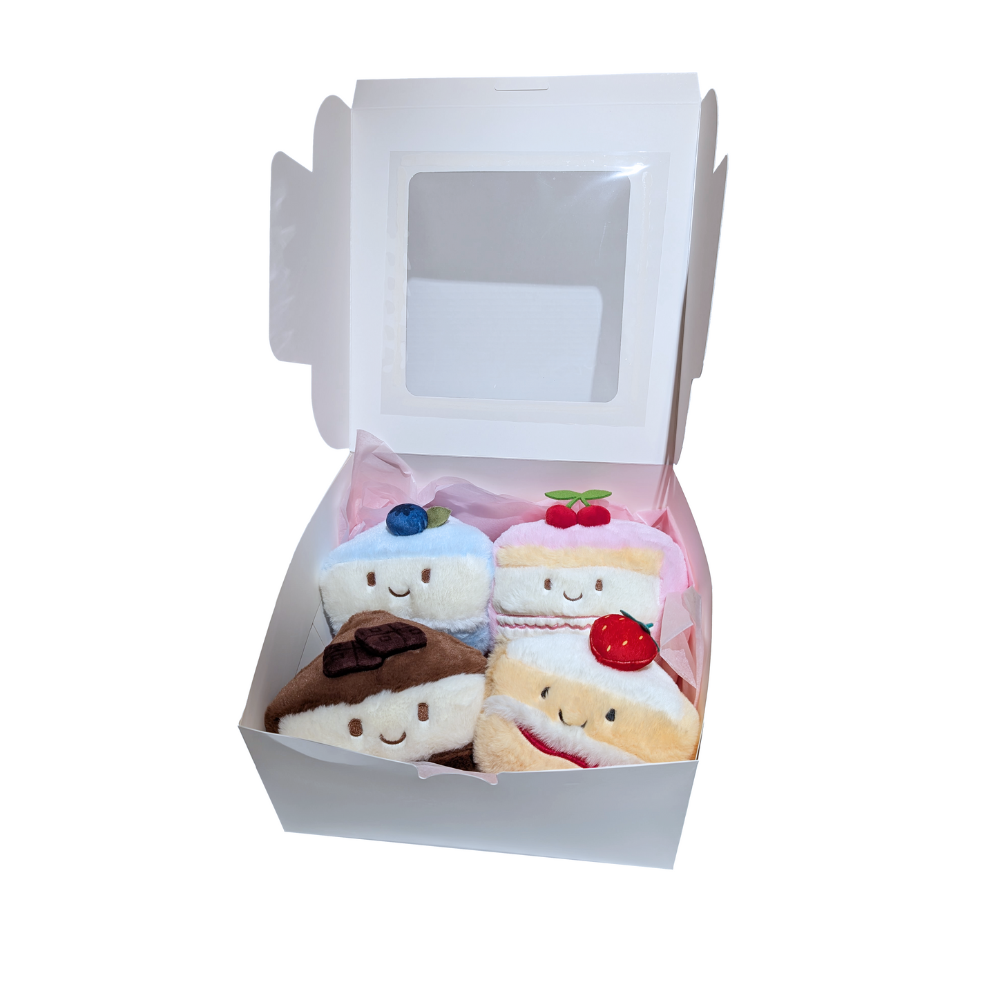 Cake Slice Plush Set — Full Collection (4-Piece)