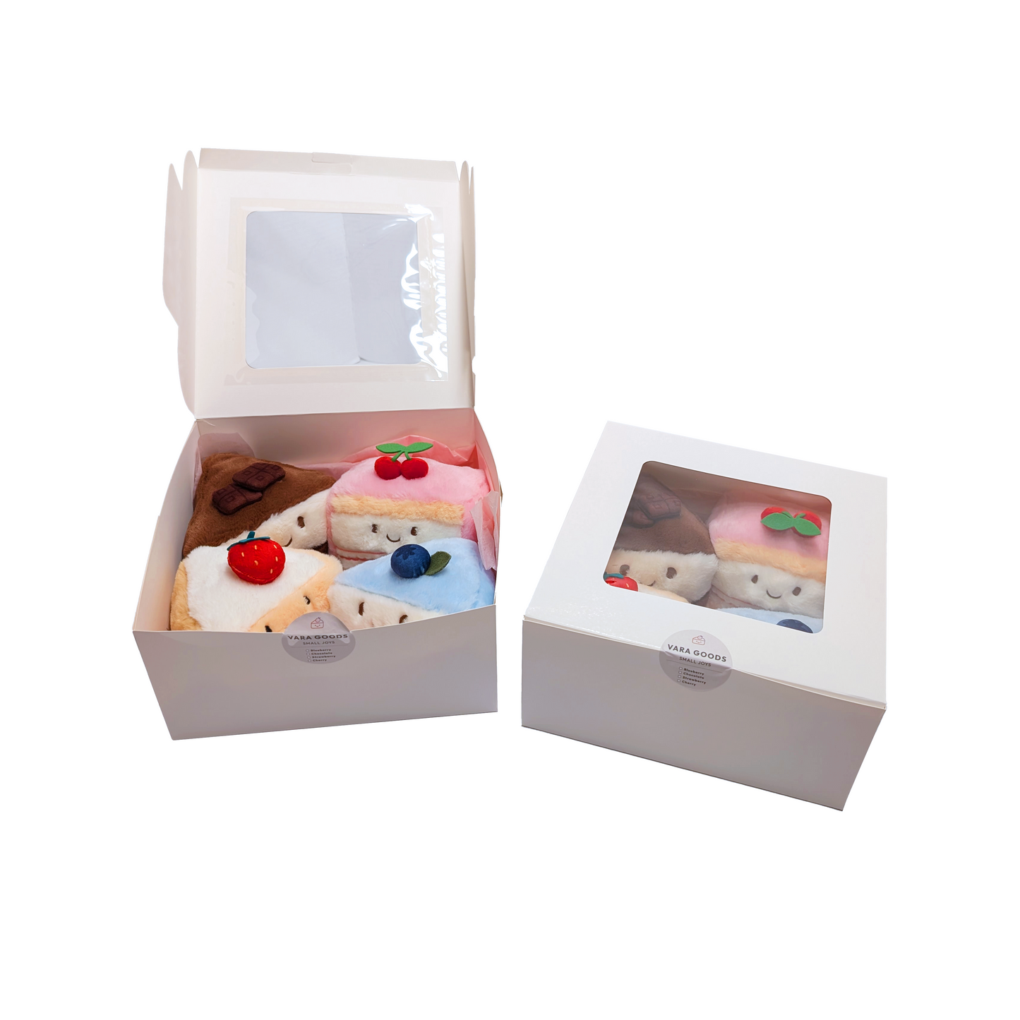 Cake Slice Plush Set — Full Collection (4-Piece)
