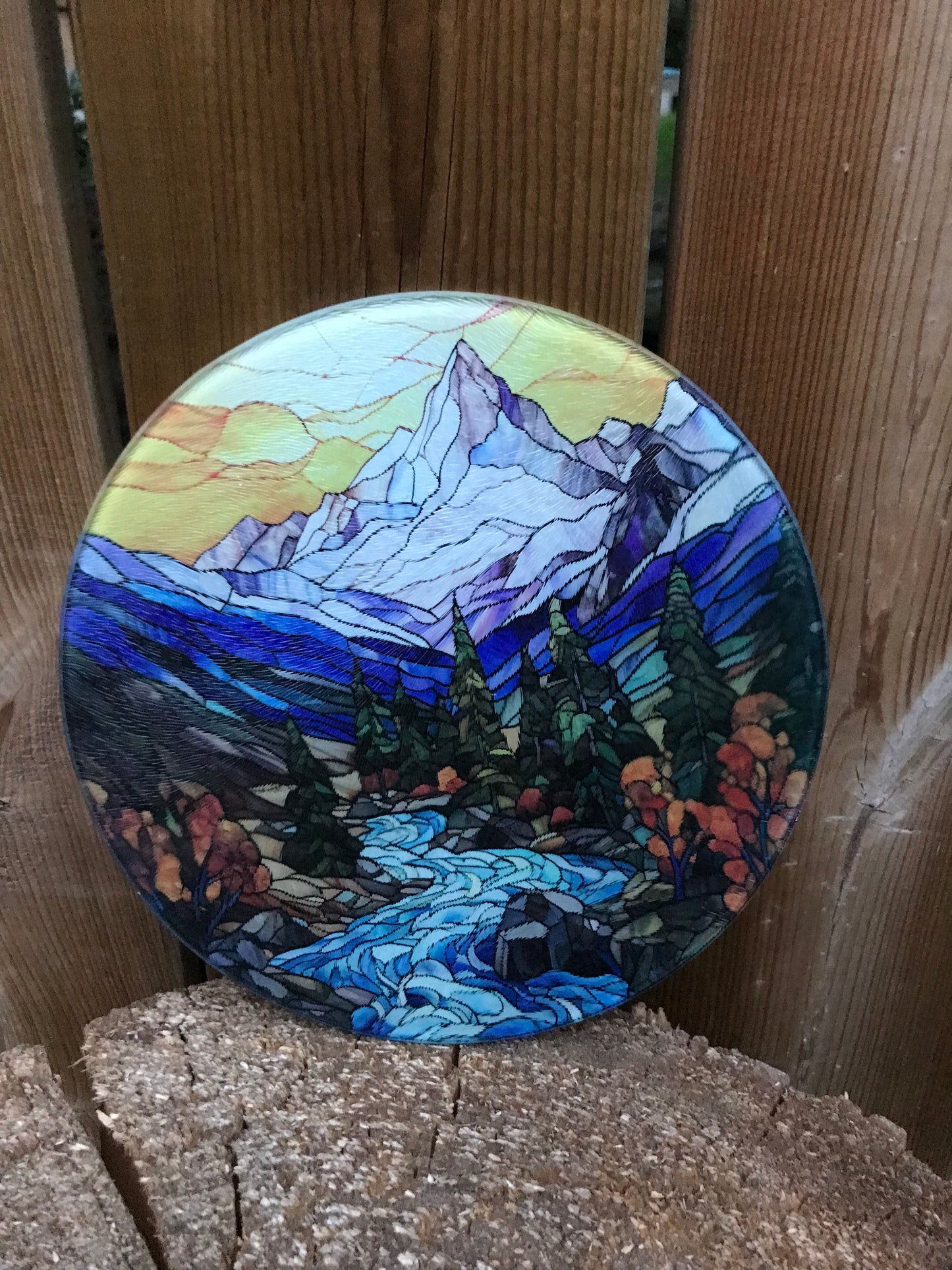 Mountains cutting board