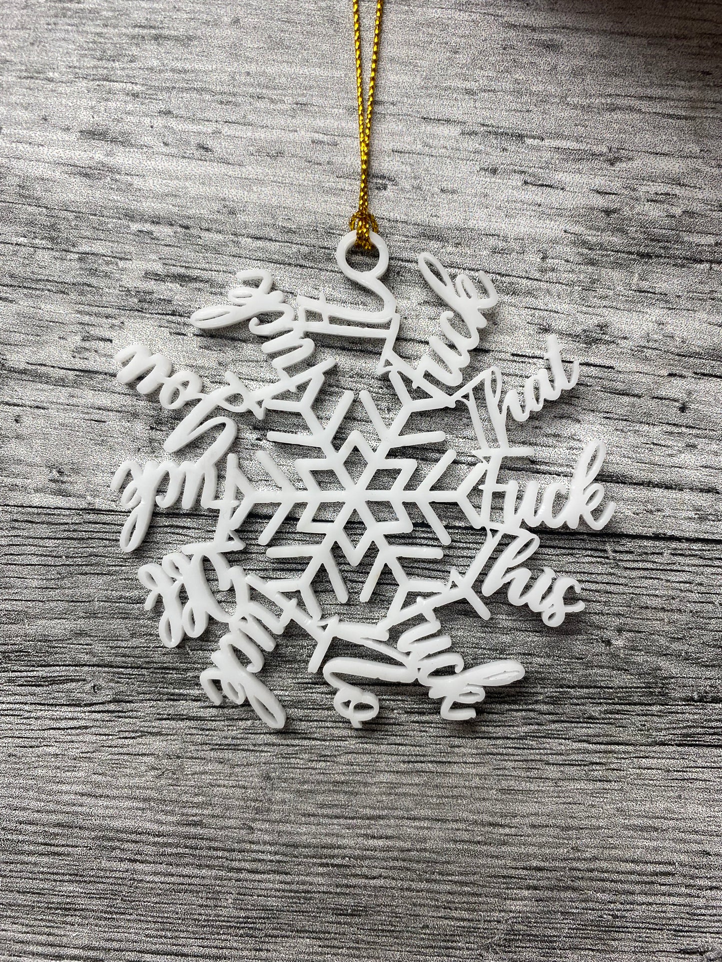 Fuck that fuck this ornament