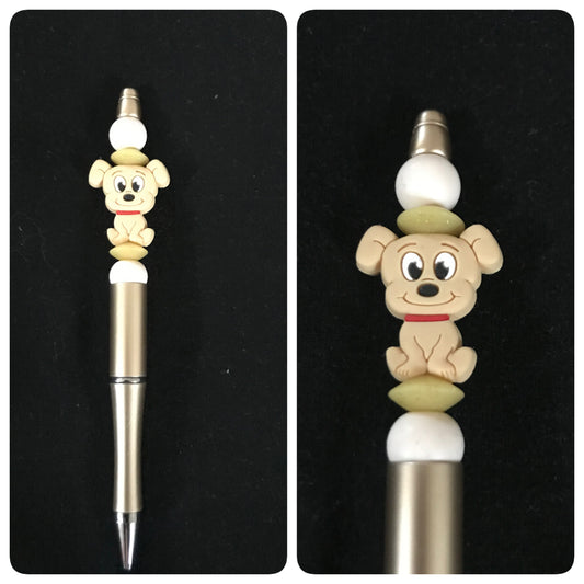 Puppy beaded pen