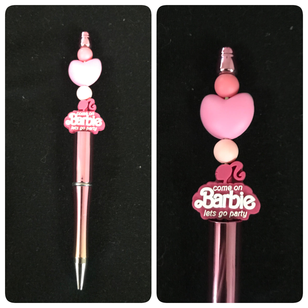 Barbie beaded pen