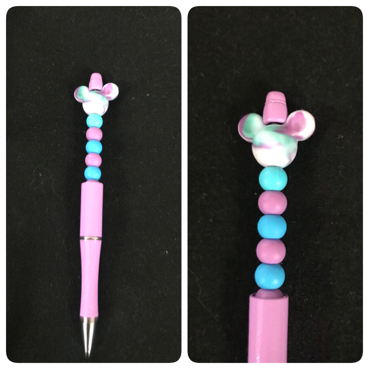 Small M head beaded pen