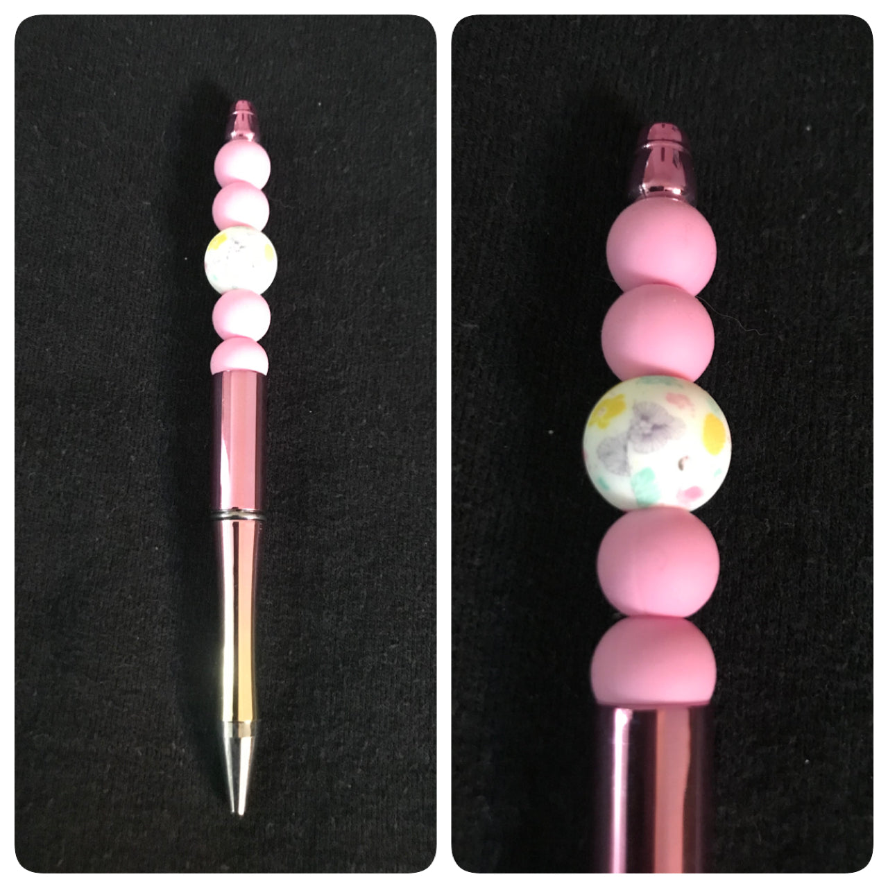 Flamingo beaded pen