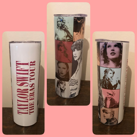 TS eras tour pink tumbler