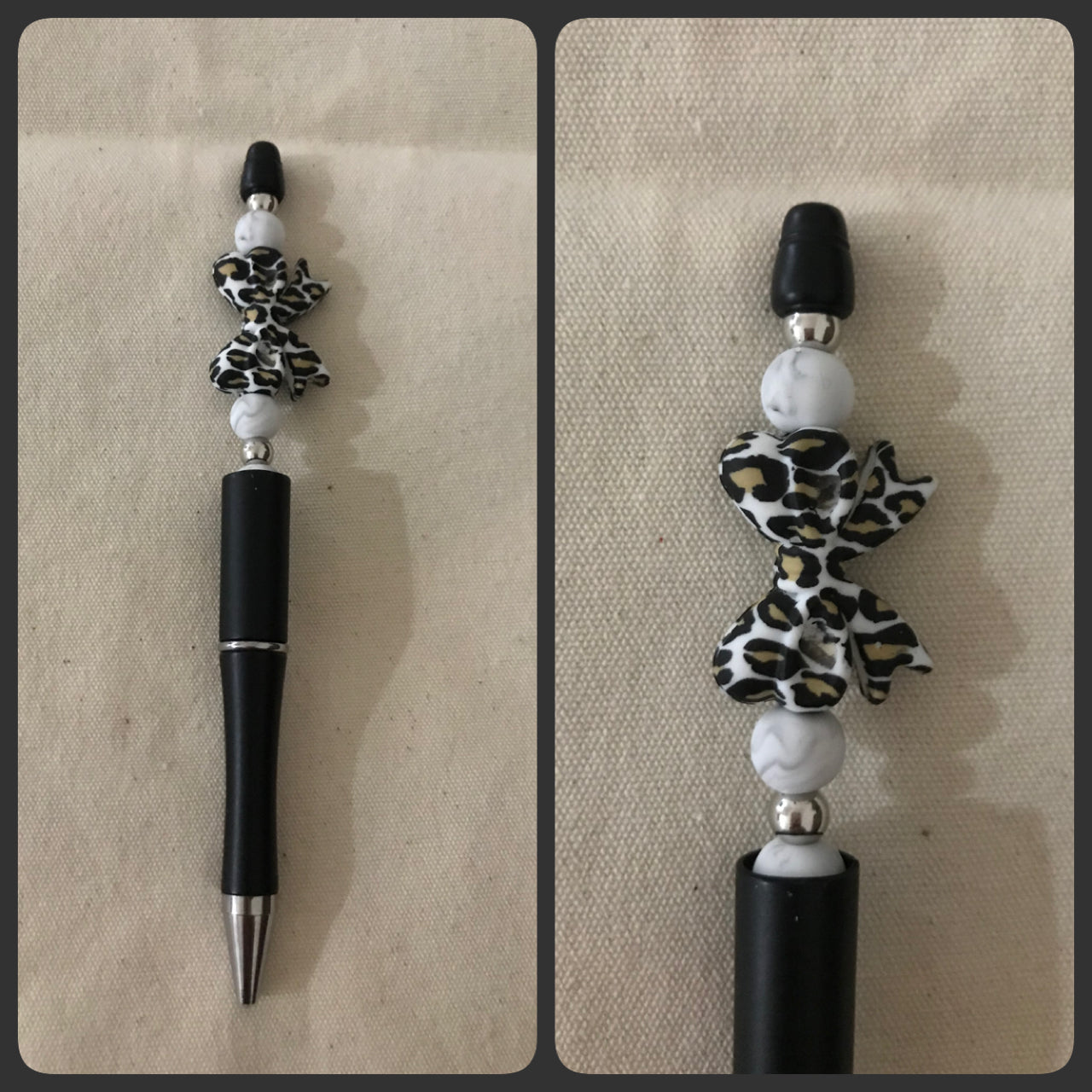 Bow beaded pen