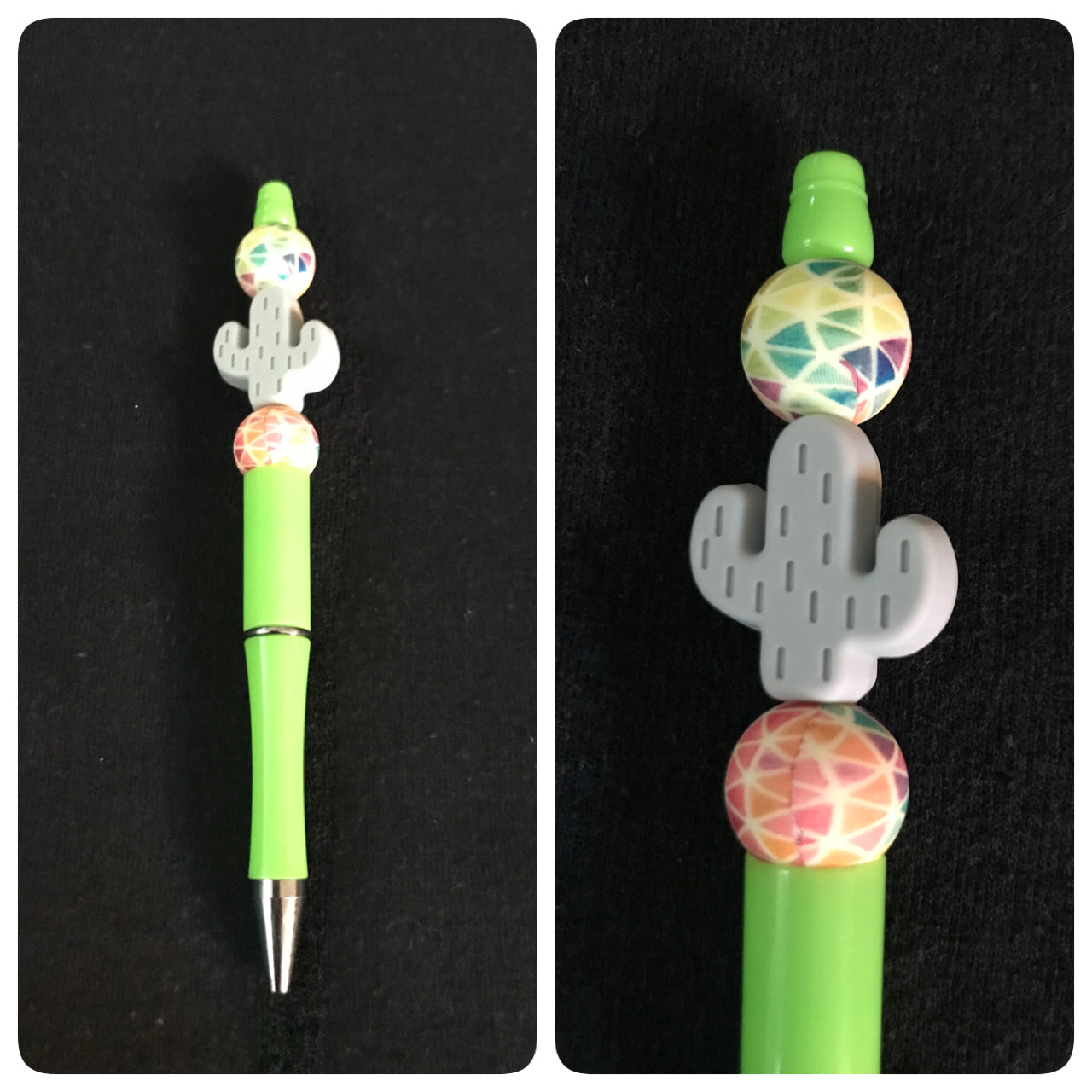 Cactus beaded pen