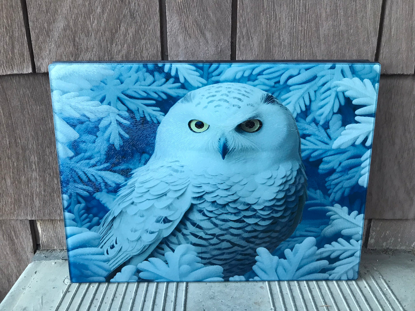 Snowy Owl cutting board