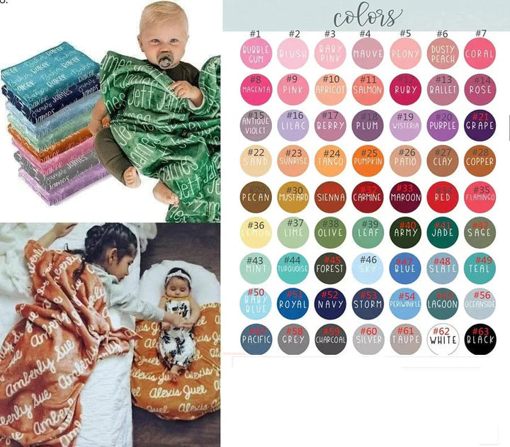 Personalized Blanket Pre order