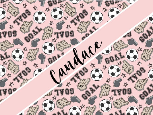 Pink soccer blanket