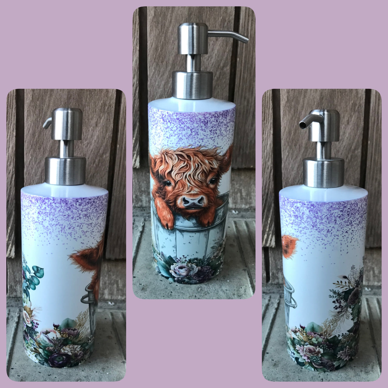 Baby Highland Cow soap dispenser