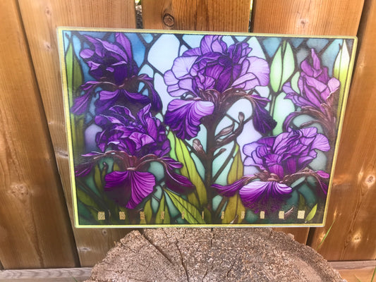 Flowers cutting board