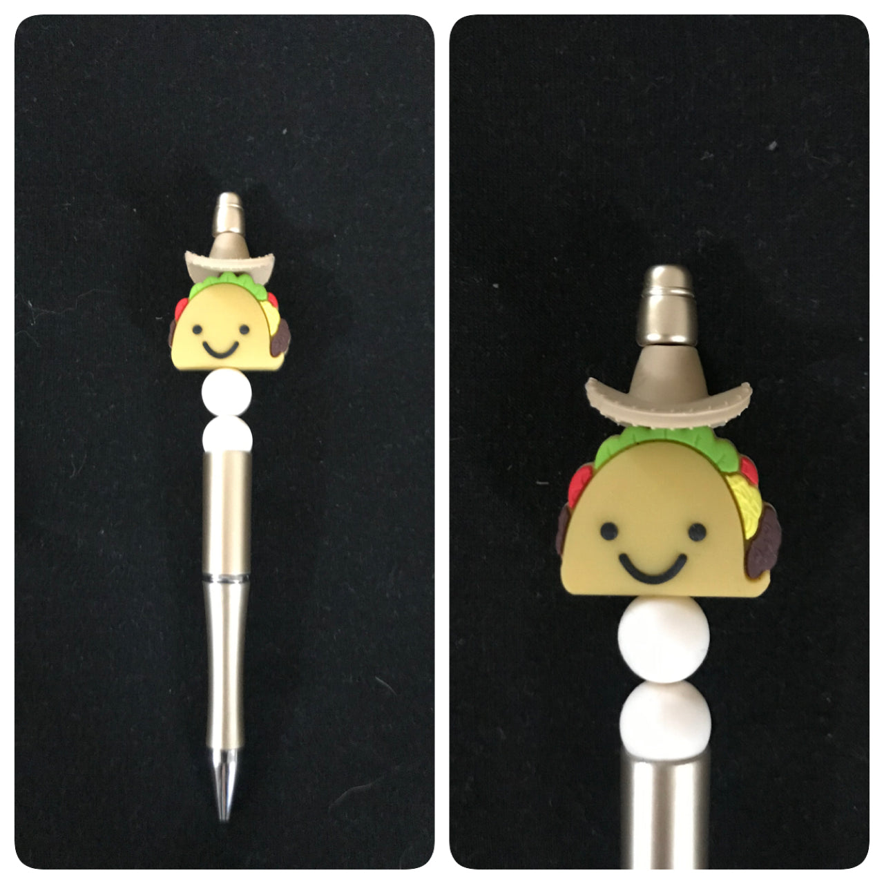 Cowboy taco beaded pen