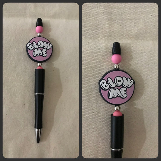 Blow me beaded pen