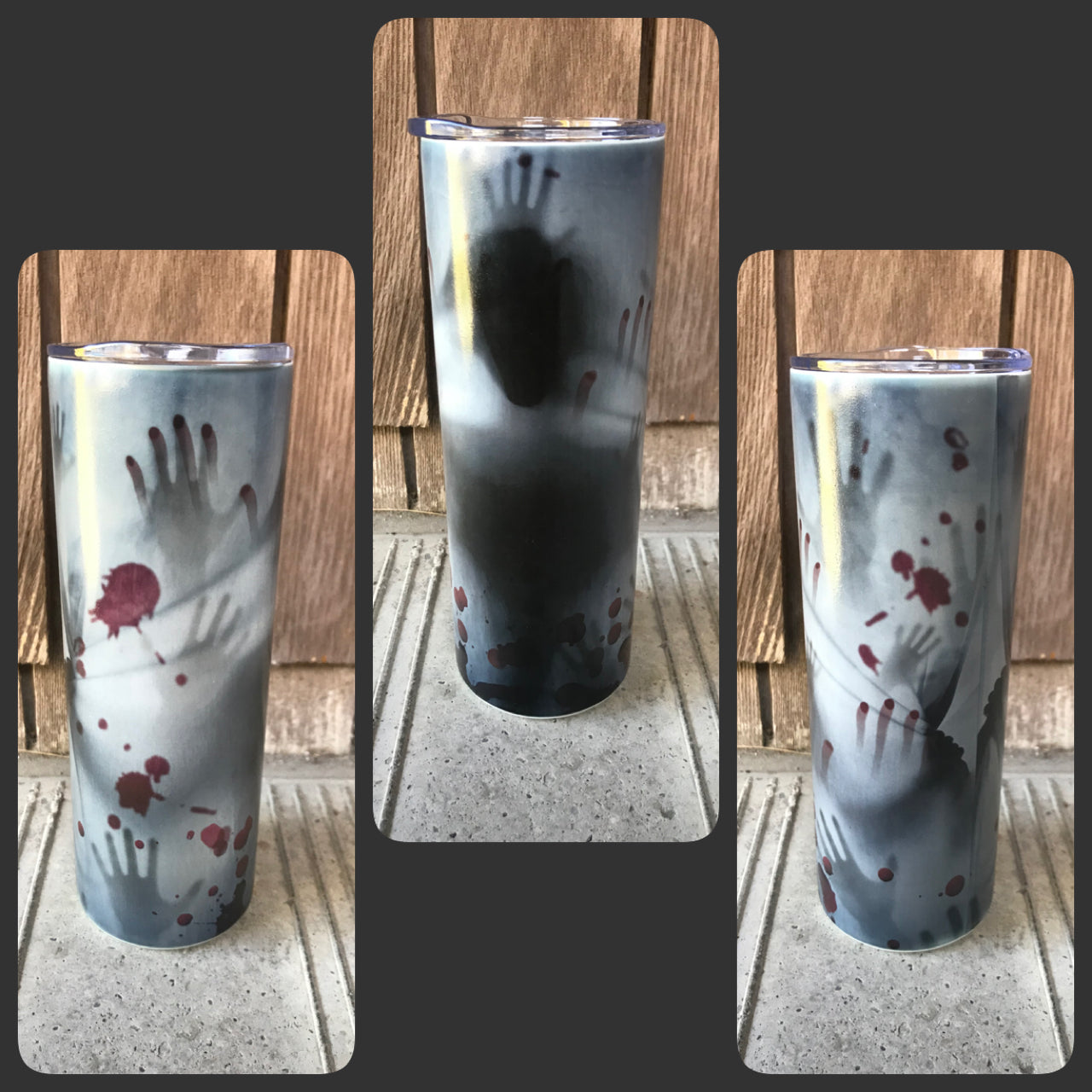 Glow in the dark Creepy tumbler